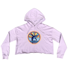 Load image into Gallery viewer, Sun Rays Whale Crop Hoodie