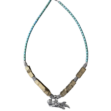 Load image into Gallery viewer, Sea Otter Hematite Beaded Necklace