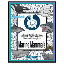 Load image into Gallery viewer, Marine Mammals Educational Coloring Book