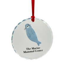 Load image into Gallery viewer, Harbor Seal Round Glass Ornament