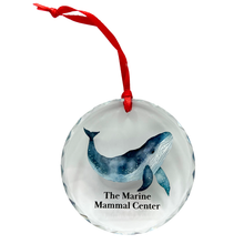Load image into Gallery viewer, Whale Round Glass Ornament