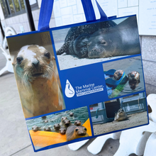 Load image into Gallery viewer, The Marine Mammal Center 50th Anniversary Reusable Shopping Bag