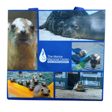 Load image into Gallery viewer, The Marine Mammal Center 50th Anniversary Reusable Shopping Bag