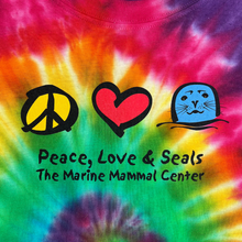 Load image into Gallery viewer, Peace, Love, and Seals Tie Dye Tee - Youth