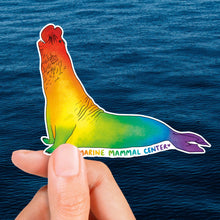 Load image into Gallery viewer, Rainbow Elephant Seal Sticker