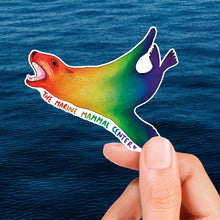 Load image into Gallery viewer, Rainbow California Sea Lion Sticker