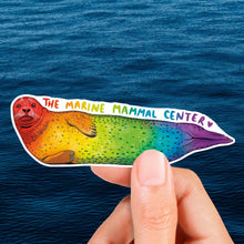 Load image into Gallery viewer, Rainbow Harbor Seal Sticker