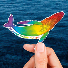 Load image into Gallery viewer, Rainbow Humpback Whale Sticker
