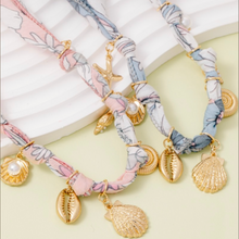 Load image into Gallery viewer, Sea Life Charms Bandana Necklace