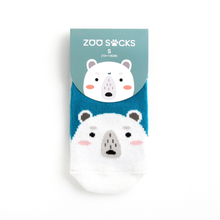 Load image into Gallery viewer, Kids' Zoo Socks - Polar Bear