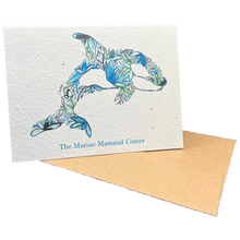 Load image into Gallery viewer, The Marine Mammal Center Orca Plantable Greeting Card