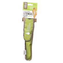 Load image into Gallery viewer, Logo Bamboo Utensil Set