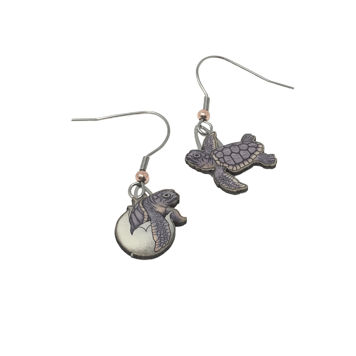 Cereal Box Turtle Hatchling Earrings The Marine Mammal Center Gift Store