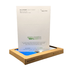 Load image into Gallery viewer, Back of holiday card with artist info and printer info.