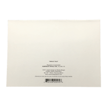 Load image into Gallery viewer, Back of greeting card, text reads "Whale Tale" with copyright details.