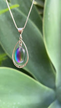 Load image into Gallery viewer, Leightworks Aqua Oval with Loop Pendant
