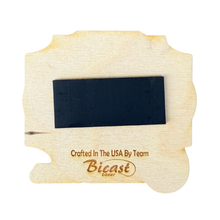 Load image into Gallery viewer, Wooden Harbor Seal Magnet
