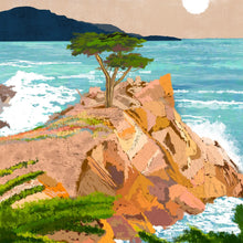 Load image into Gallery viewer, Walker Noble Studios The Lone Cypress Art Print - 8x8

