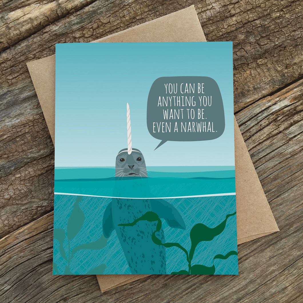 Be Anything You Want Seal Greeting Card