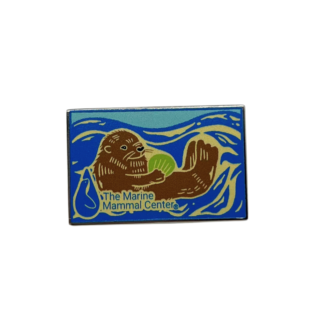The Marine Mammal Center 50th Anniversary Sea Otter Enamel Pin