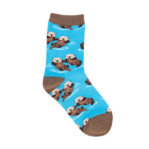 Significant Otter Socks-Kids 4-7 yrs Blue