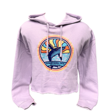 Load image into Gallery viewer, Sun Rays Whale Crop Hoodie
