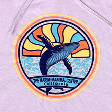 Load image into Gallery viewer, Sun Rays Whale Crop Hoodie
