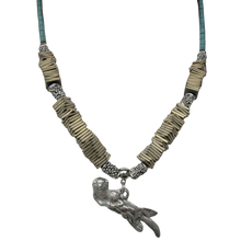 Load image into Gallery viewer, Sea Otter Hematite Beaded Necklace
