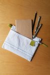 Load image into Gallery viewer, Upcycled Rectangular Zip Pouch
