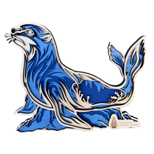 Load image into Gallery viewer, Layered Wood Cutout Sea Lion
