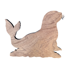 Load image into Gallery viewer, Layered Wood Cutout Sea Lion
