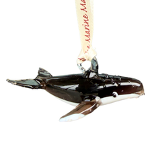 Load image into Gallery viewer, Humpback Whale Blown Glass Ornament
