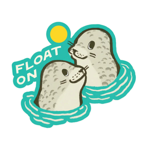 Harbor Seal Float On Sticker