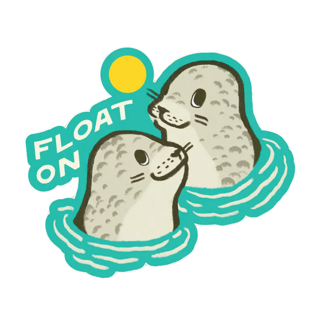 Harbor Seal Float On Sticker