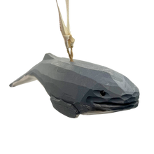 Load image into Gallery viewer, Gray Whale Wood Ornament

