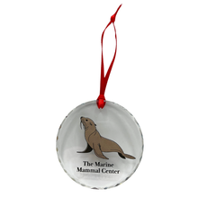 Load image into Gallery viewer, Sea Lion Round Glass Ornament
