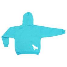 Load image into Gallery viewer, Logo Hoodie Sweatshirt - Youth Turquoise
