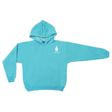 Load image into Gallery viewer, Logo Hoodie Sweatshirt - Youth Turquoise
