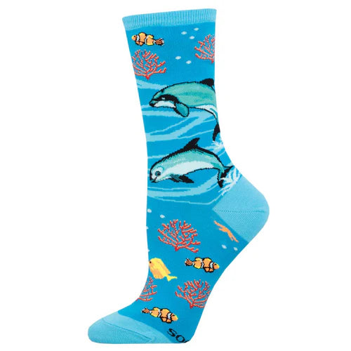 Endangered Vaquita Dolphin Socks-S/M 9-11