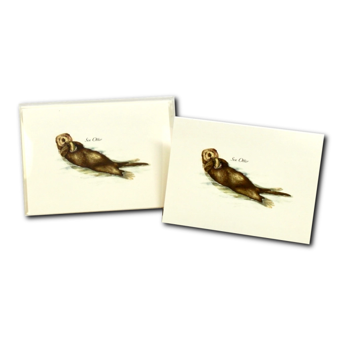 Floating Sea Otter 8 Card Gift Set