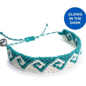 4ocean Bali Wave Braid Bracelet - Turquoise & Glow