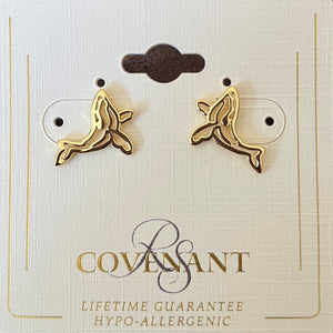 903 Gold Plated Humpback Earrings