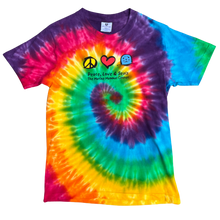 Load image into Gallery viewer, Peace, Love, and Seals Tie Dye Short Sleeve Tee - Adult

