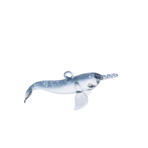 Narwhal Glass Ornament