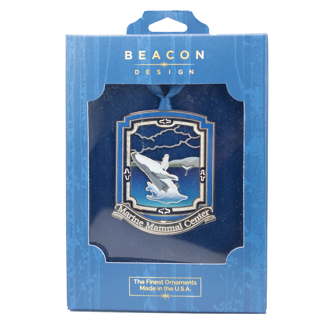 Brass Humpback Breaching Ornament