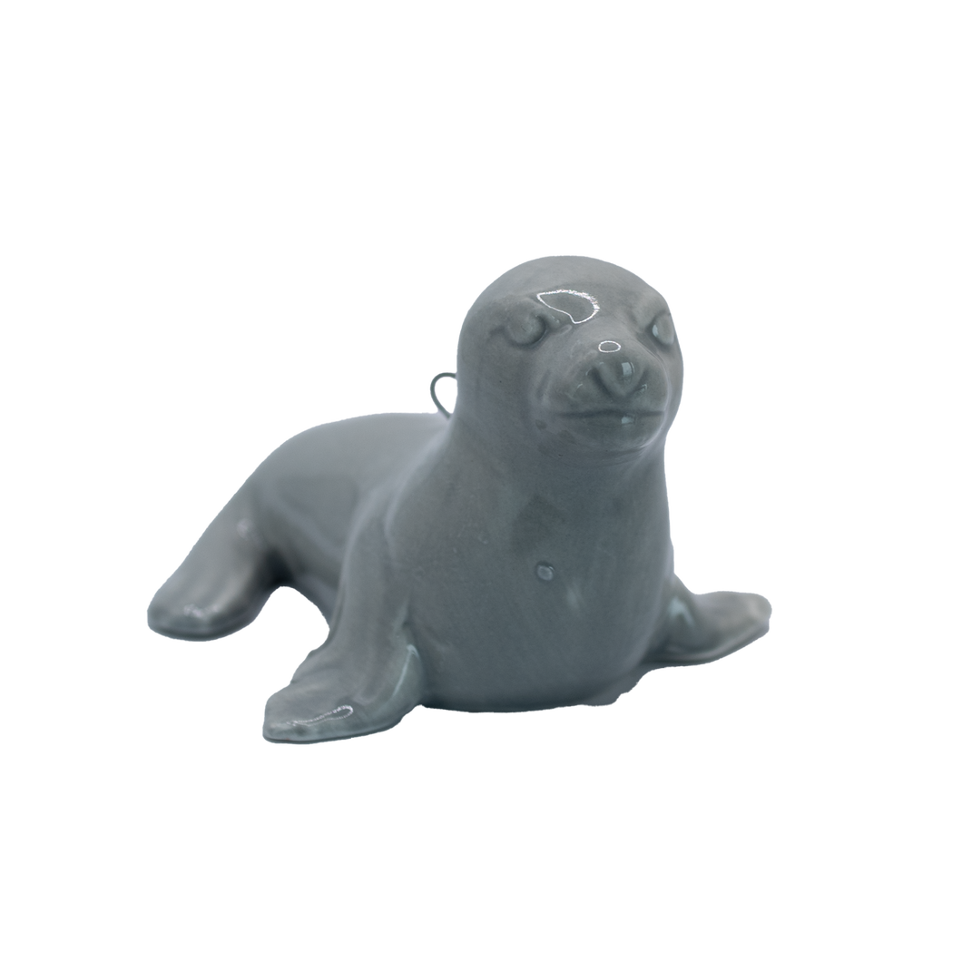 Gray Sea Lion Ceramic Ornament
