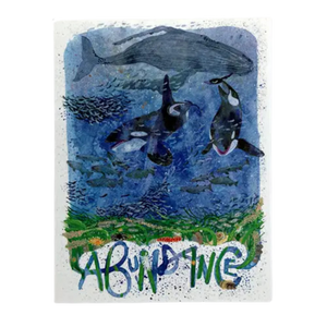Abundance Orca Greeting Card