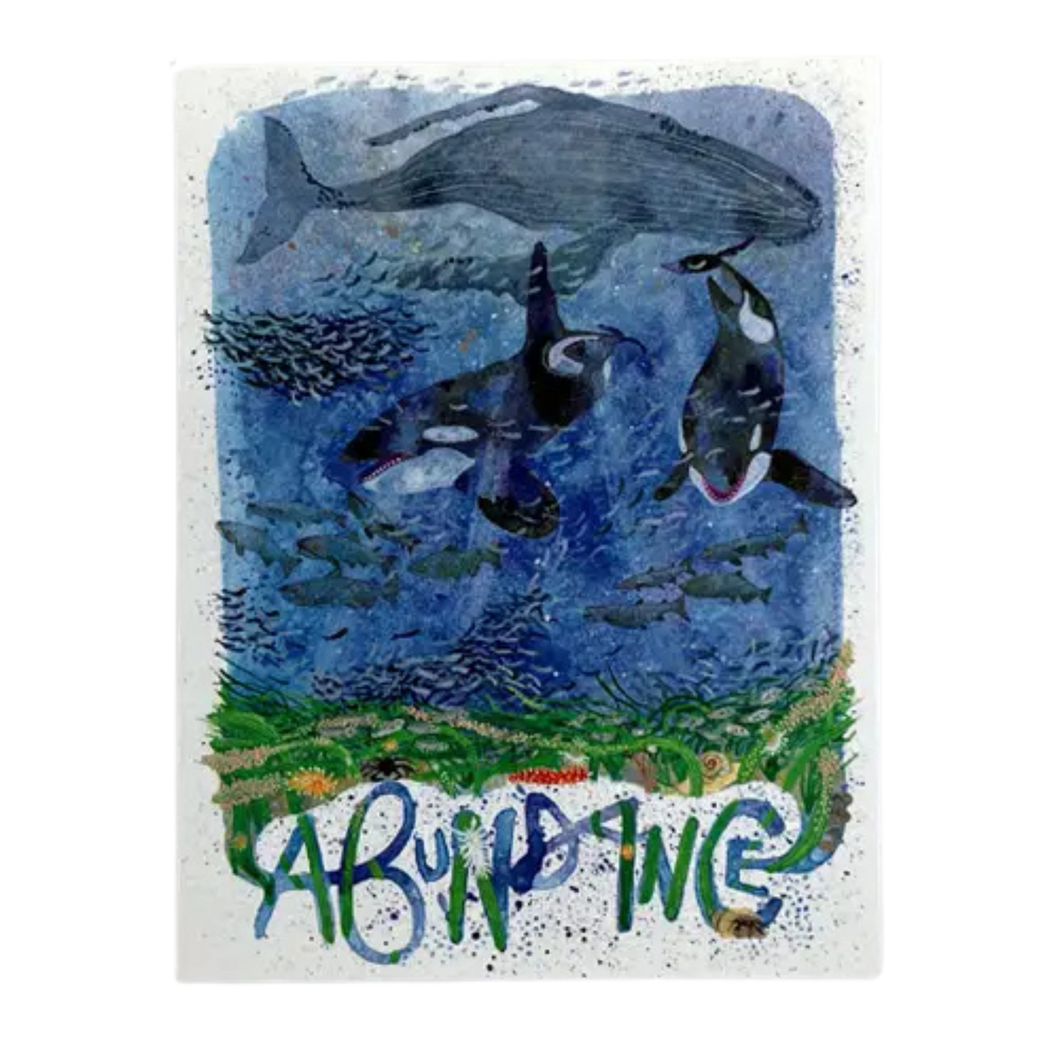 Abundance Orca Greeting Card