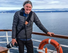 Load image into Gallery viewer, Bill Hunnewell Signed Matted Print - Fur Seal Lit From Underneath - 8x10
