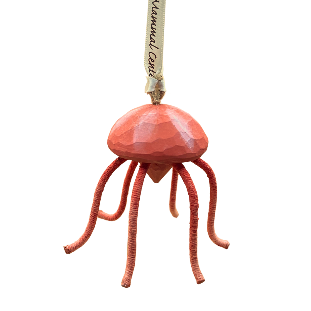 Jellyfish Wood Ornament